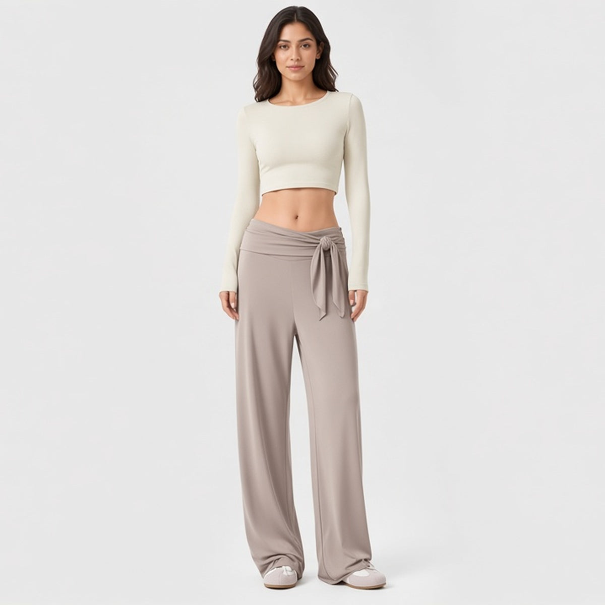 Calças Yoga Flow State taupe — estúdio