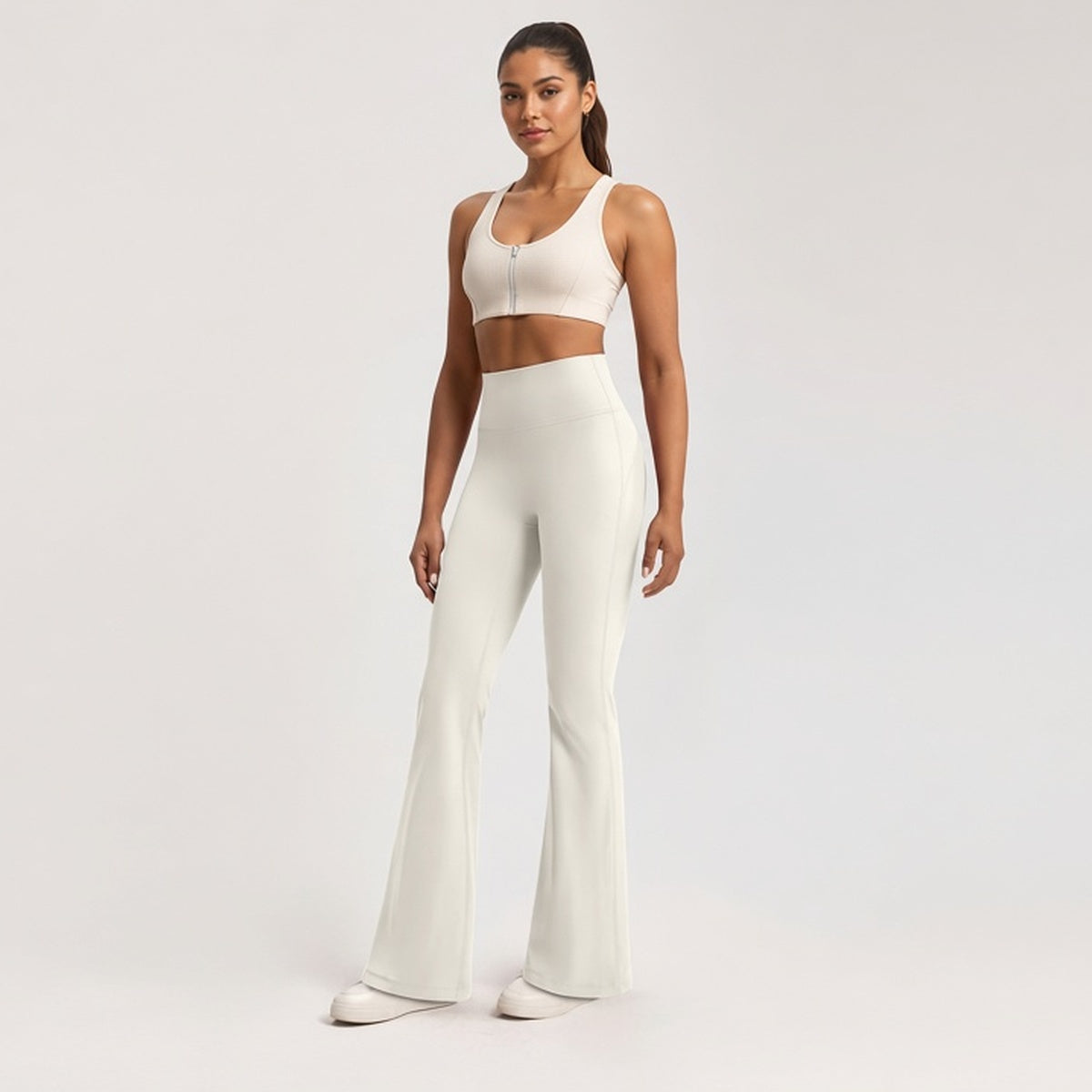 Leggings Yoga Lunar Bell marfim — estúdio