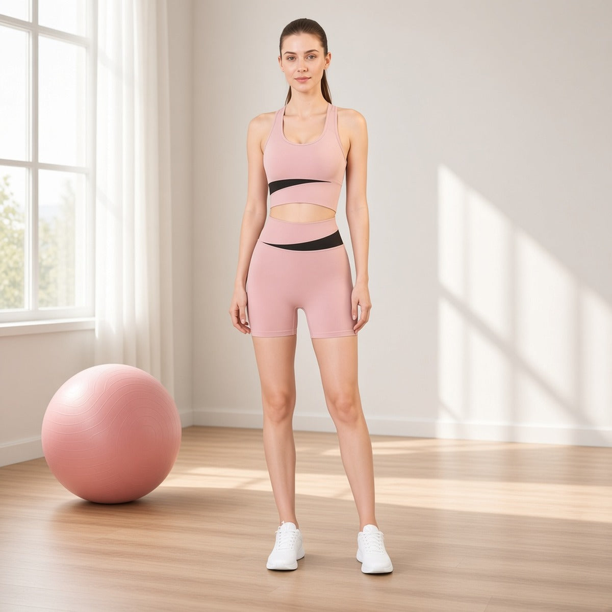 Peach Flow Set – Energia Suave, Força Interior – lifestyle em estúdio de pilates
