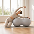 Bola de Yoga em Forma de Amendoim para Equilíbrio – lifestyle alongamento lateral no estúdio