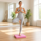 Tapete de Exercício Antiderrapante em TPE para Yoga – lifestyle postura da árvore no estúdio