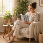 Shama Notes – Onde as Ideias Florescem – lifestyle numa poltrona de leitura junto à janela