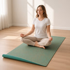 Anahra Earth Mat – Tapete de Linho Natural para Prática Consciente – lifestyle meditação no estúdio