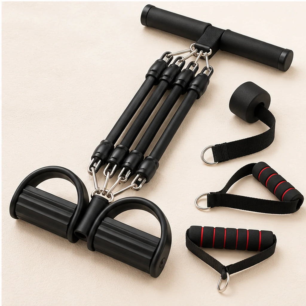 Shakti Core Trainer – detalhe dos pedais, elásticos, pegas e âncora
