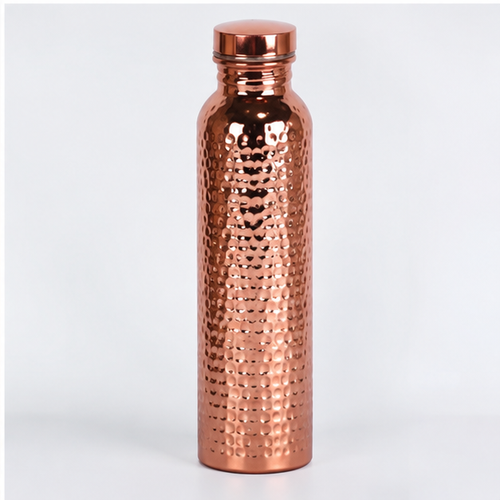 Tamra Flow – garrafa de água de 800 ml com acabamento em tom de cobre, fundo branco