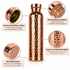 Tamra Flow – interior revestido a cobre, anel de silicone vedante, padrão martelado e base reforçada